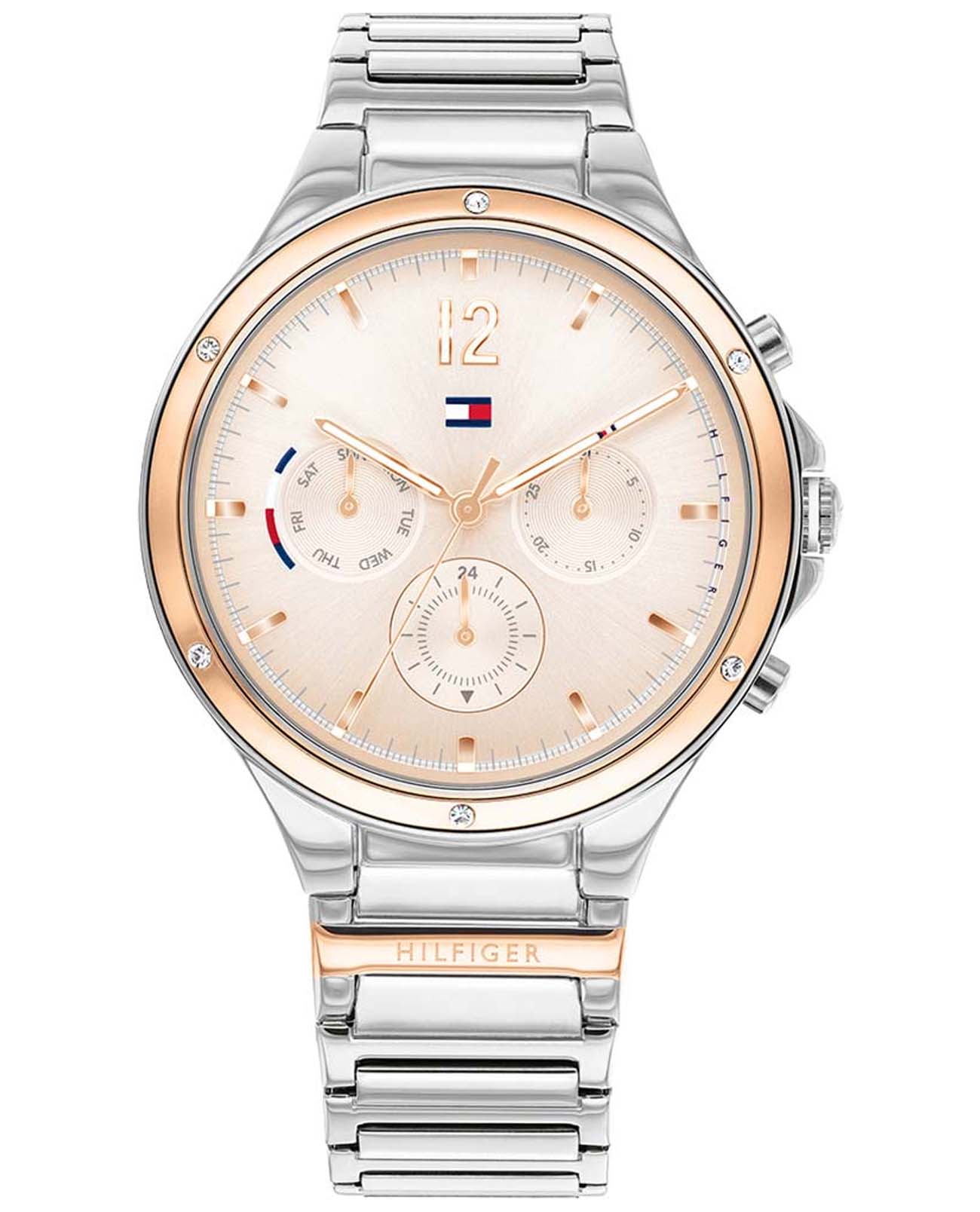 Tommy Hilfiger Tommy Hilfiger 1782279  1782279 кварцевые женские часы розовый циферблат, браслет нержавеющая сталь — вид спереди