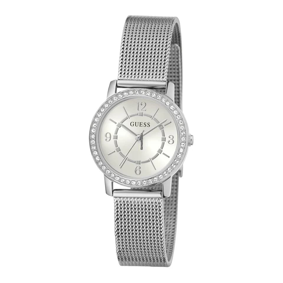 Guess Guess Melody GW0534L1 кварцевые женские часы часы крупный план серебристый циферблата
