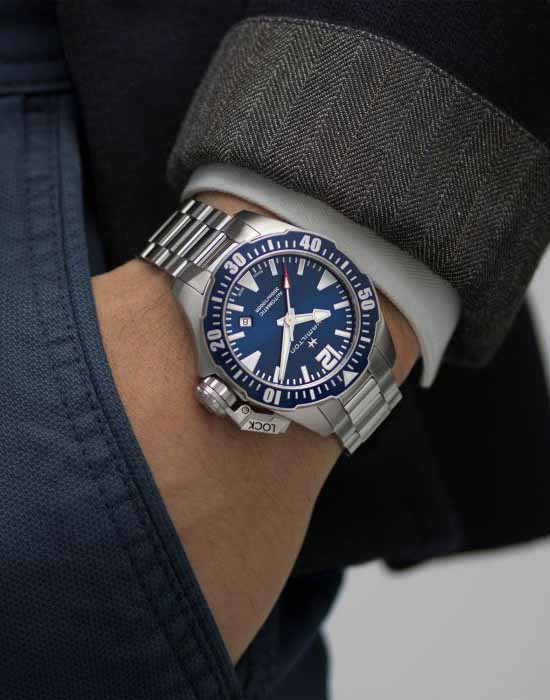 Оригинальные часы Hamilton Hamilton Khaki Navy Frogman H77705145 в фирменной упаковке от производителя