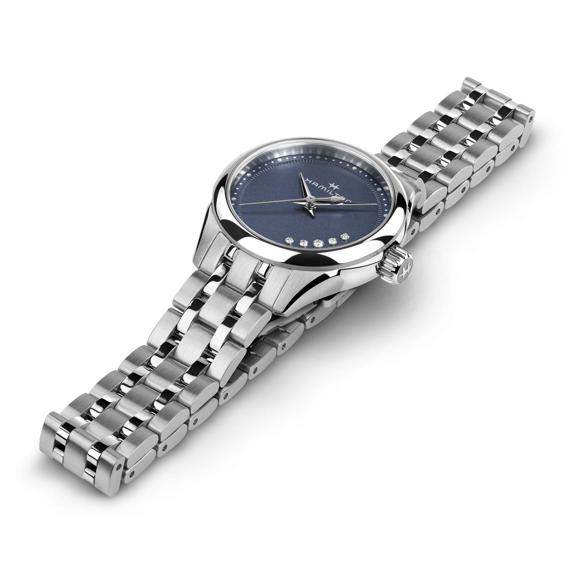 Hamilton Hamilton Jazzmaster Lady Quartz H32111140, jazzmaster швейцария женские часы на браслете нержавеющая сталь боковой вид