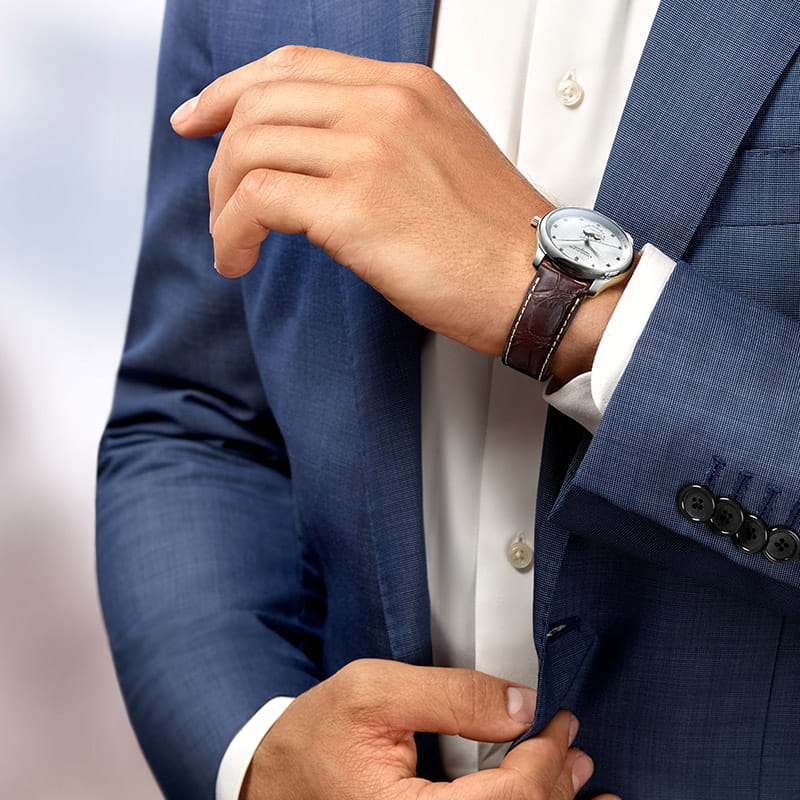 Longines Longines Master Collection L2.909.4.77.3 механические мужские часы часы крупный план серебристый циферблата