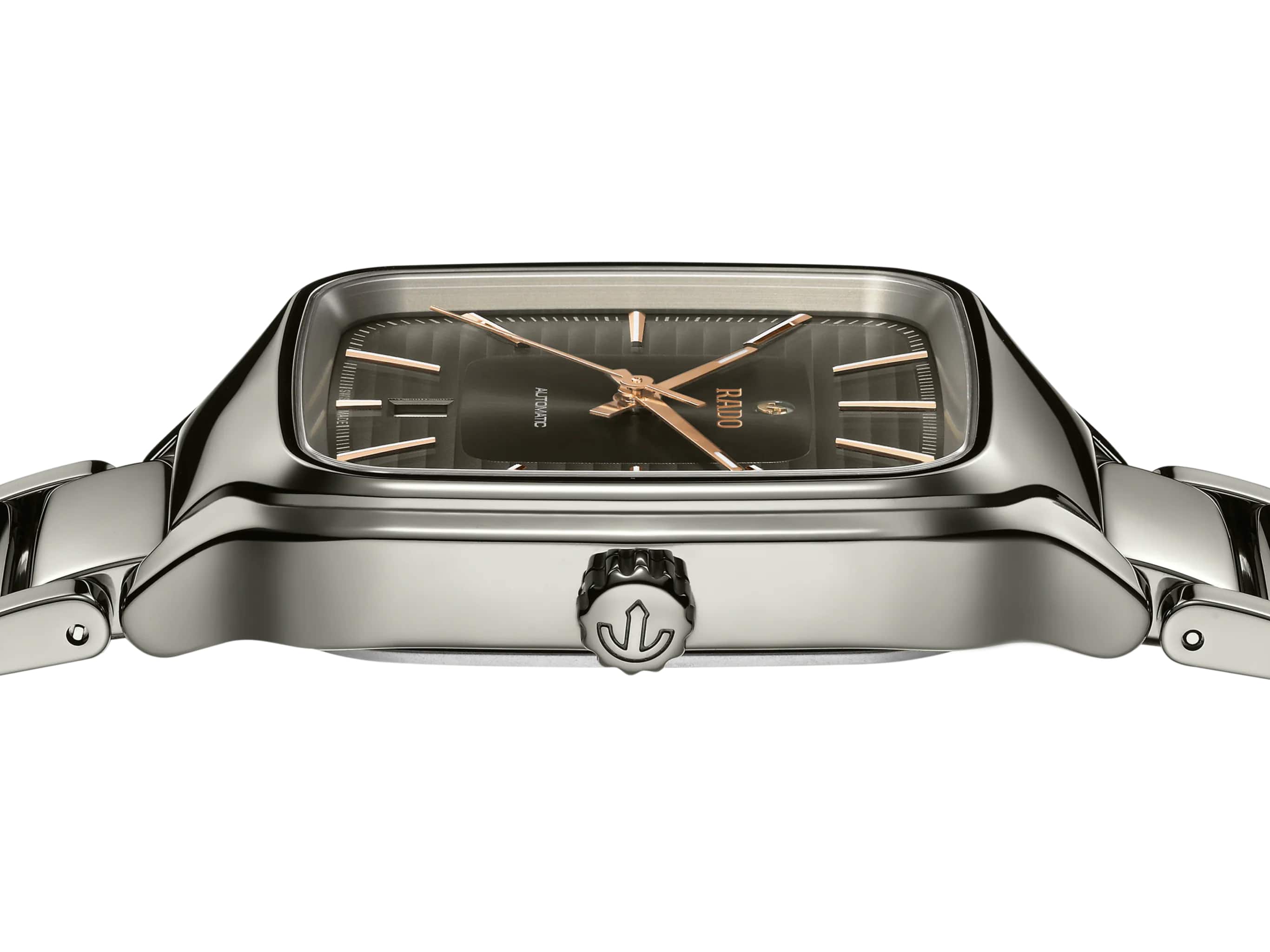 Rado Rado True Square Automatic R27077102 механические мужские часы часы крупный план серый циферблата