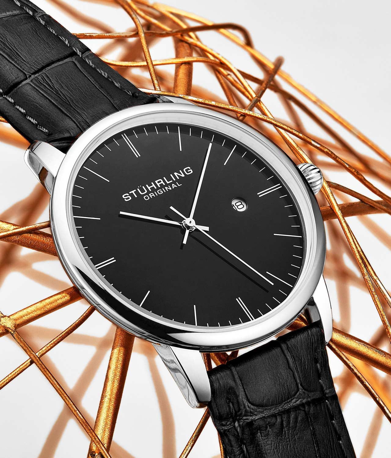 Stuhrling Stuhrling Rasa 3997.2 , наручные мужские часы фото под углом