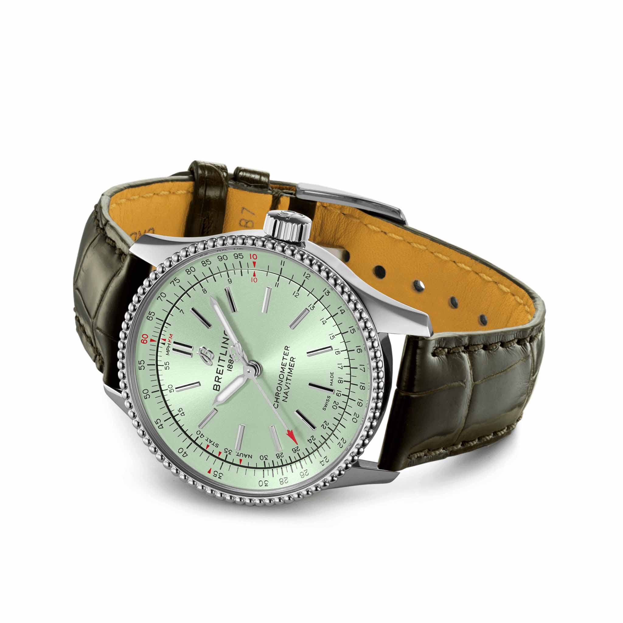 Breitling Breitling Navitimer Automatic 35 A17395361L1P2, navitimer швейцария женские часы на браслете кожаный боковой вид