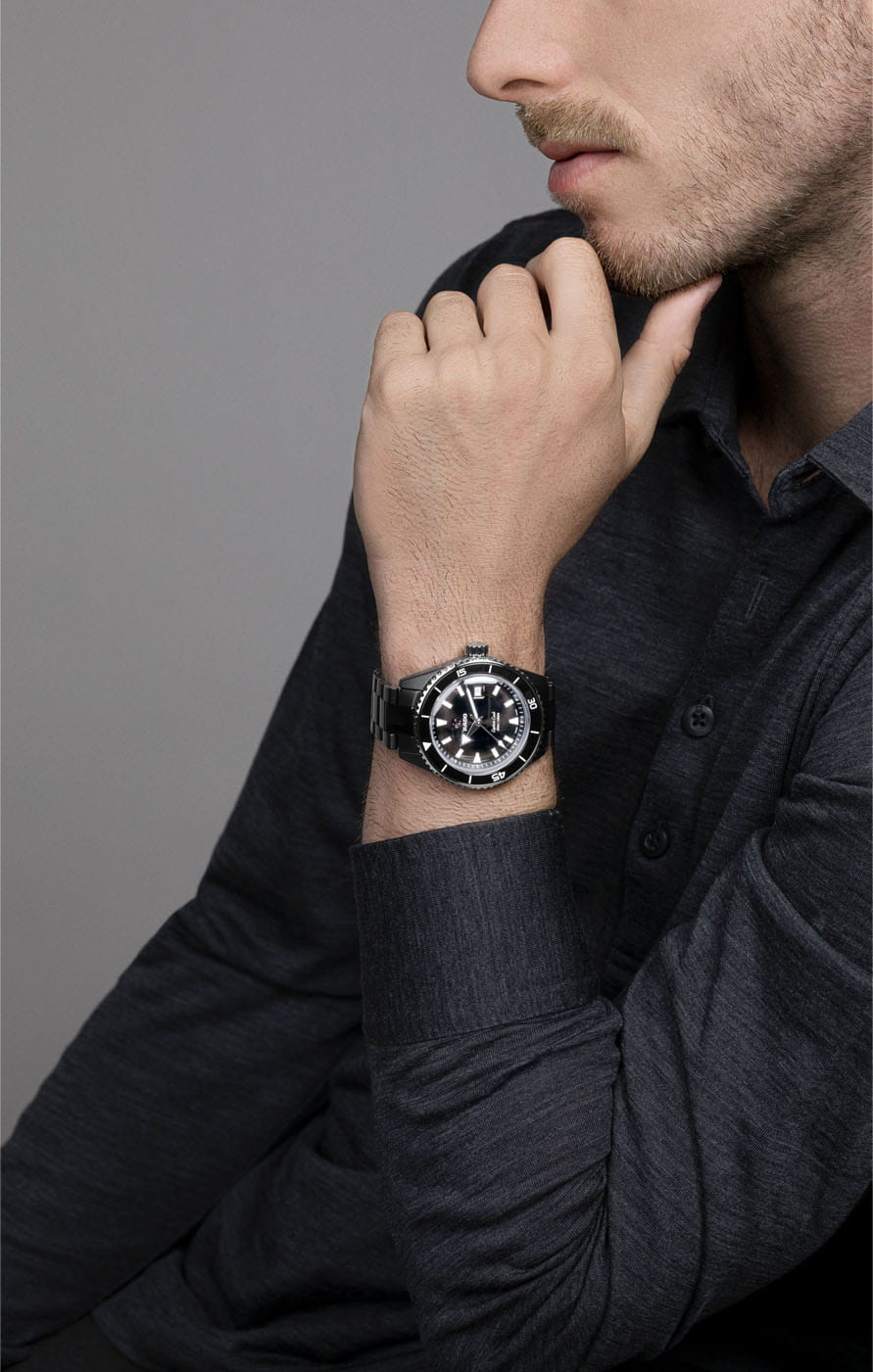 Оригинальные часы Rado Rado Captain Cook High-Tech Ceramic Diver R32129152 механические калибр механизма  общий вид
