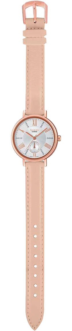 Casio Casio Sheen SHE-3048PGL-7BUER япония наручные женские часы заводная головка с логотипом Casio