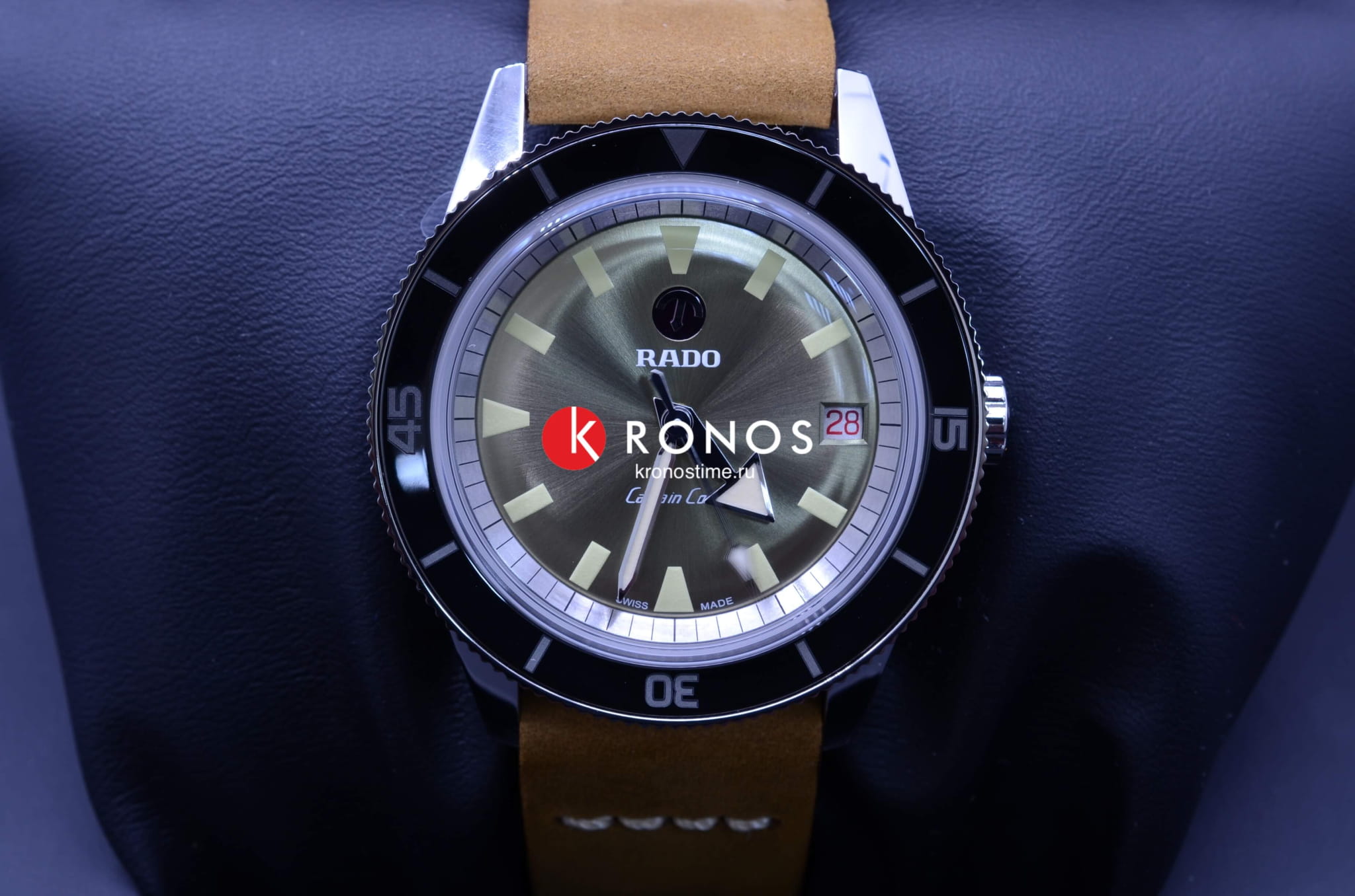 Rado Rado Captain Cook Automatic R32500315 швейцария наручные мужские часы заводная головка с логотипом Rado