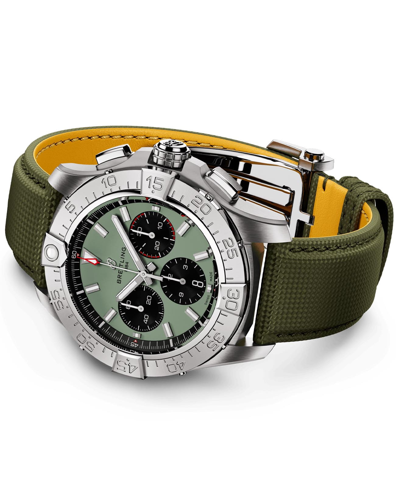 Breitling Breitling Avenger B01 Chronograph 44 AB0147101L1X1, avenger швейцария мужские часы на браслете кожаный боковой вид