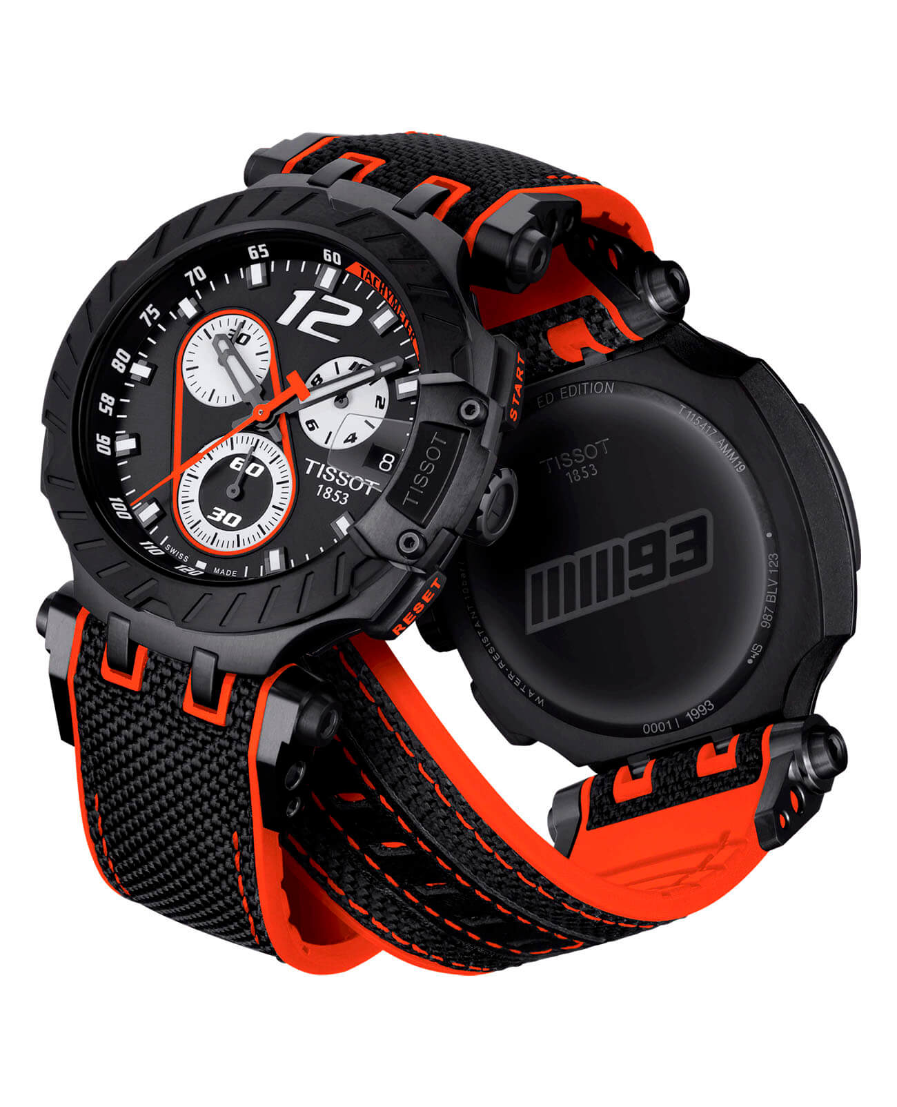 Оригинальные часы Tissot Tissot T-Race Marc Marquez 2019 T115.417.37.057.01 кварцевые калибр механизма eta g10.212 общий вид