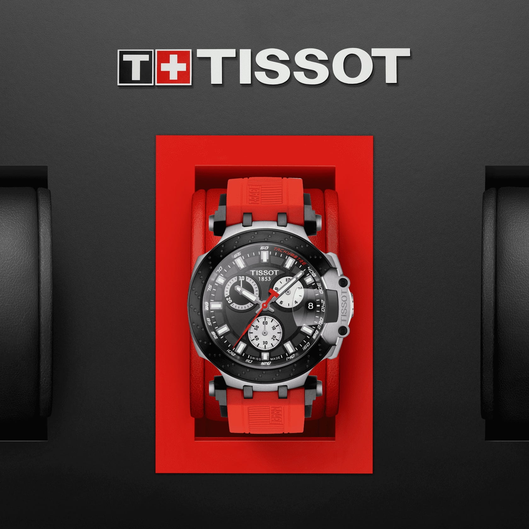 Tissot Tissot T-Race Chronograph T115.417.27.051.00, t-sport швейцария мужские часы на браслете силикон боковой вид