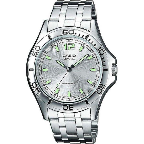 Casio Casio MTP-1258PD-7A  MTP-1258PD-7A  мужские часы  циферблат, браслет  — вид спереди