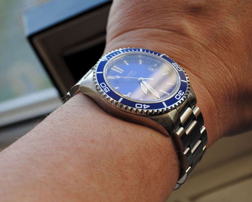 Epos Epos Diver 3438.131.96.16.30  - задняя крышка сталь металл корпуса, швейцария часы