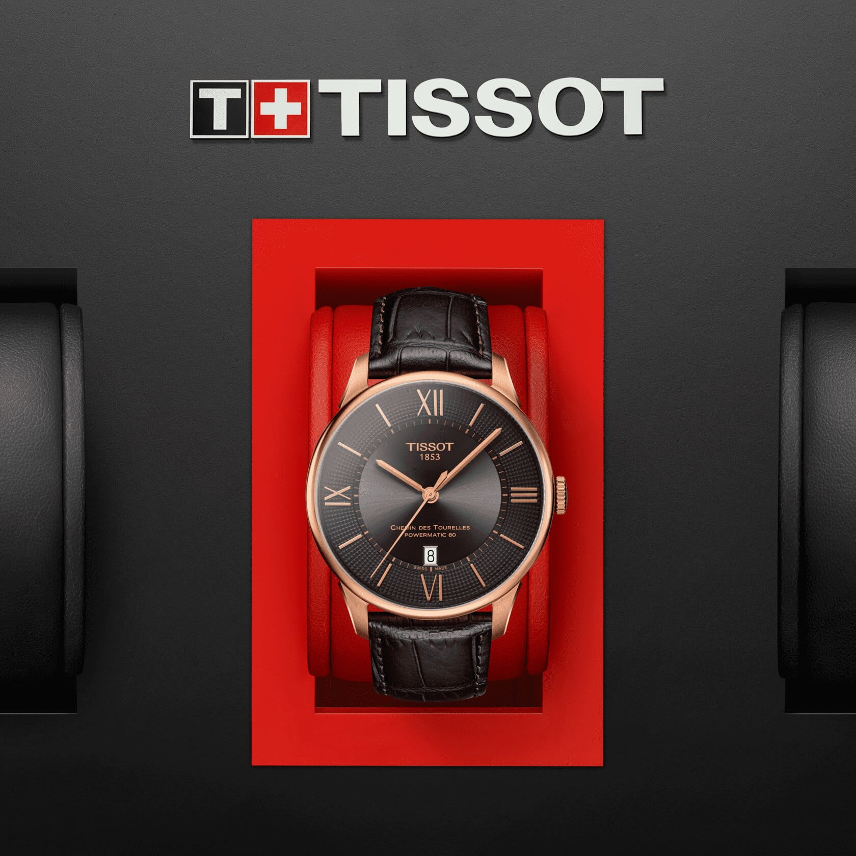 Оригинальные часы Tissot Tissot Chemin des Tourelles Powermatic 80 T099.407.36.448.00 механические калибр механизма powermatic 80.111 общий вид