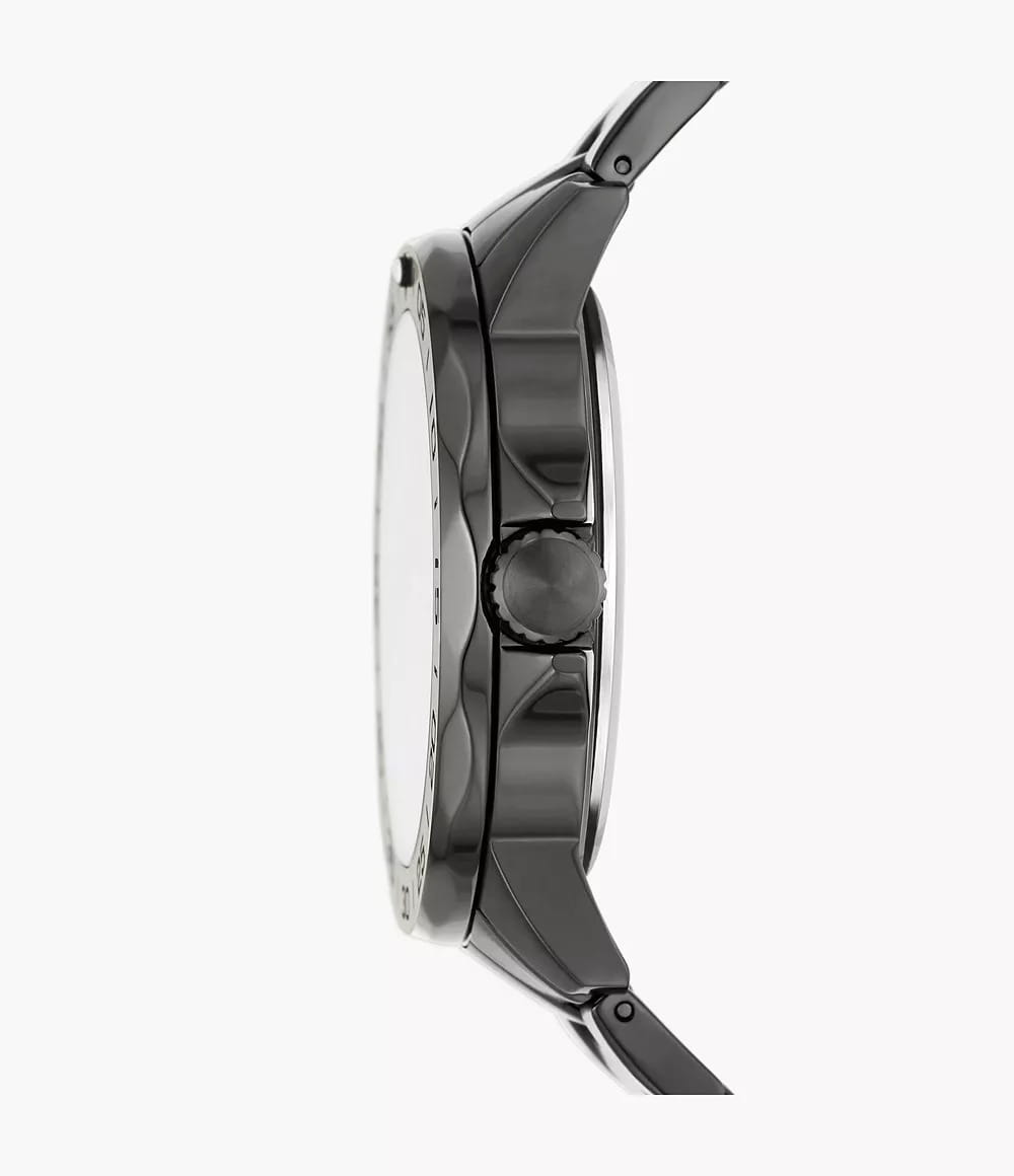 Fossil Fossil Bannon BQ2785SET,  сша мужские часы на браслете сталь с ip покрытием боковой вид