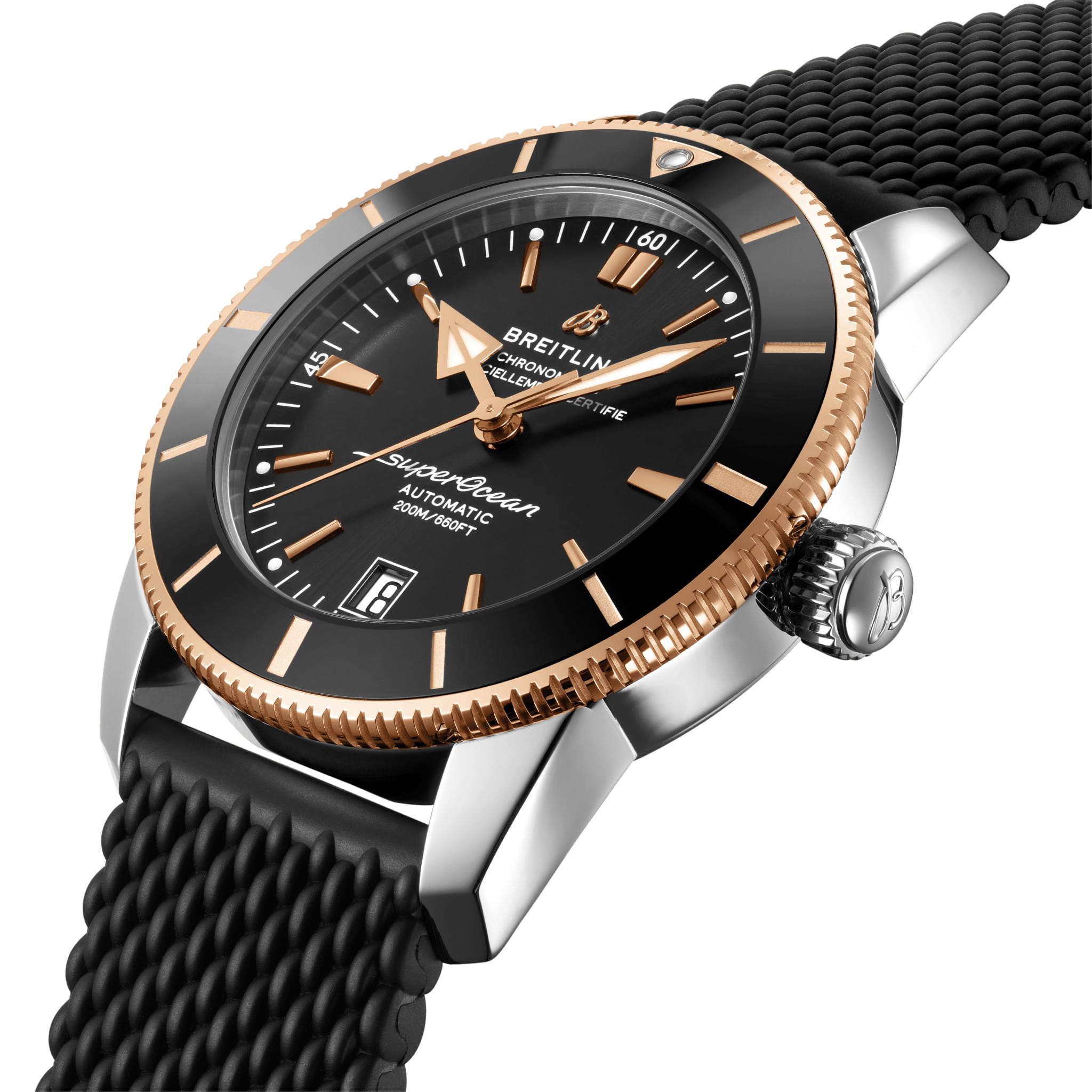 Breitling Breitling Superocean Heritage B20 Automatic 42 UB2010121B1S1 , наручные мужские часы фото под углом