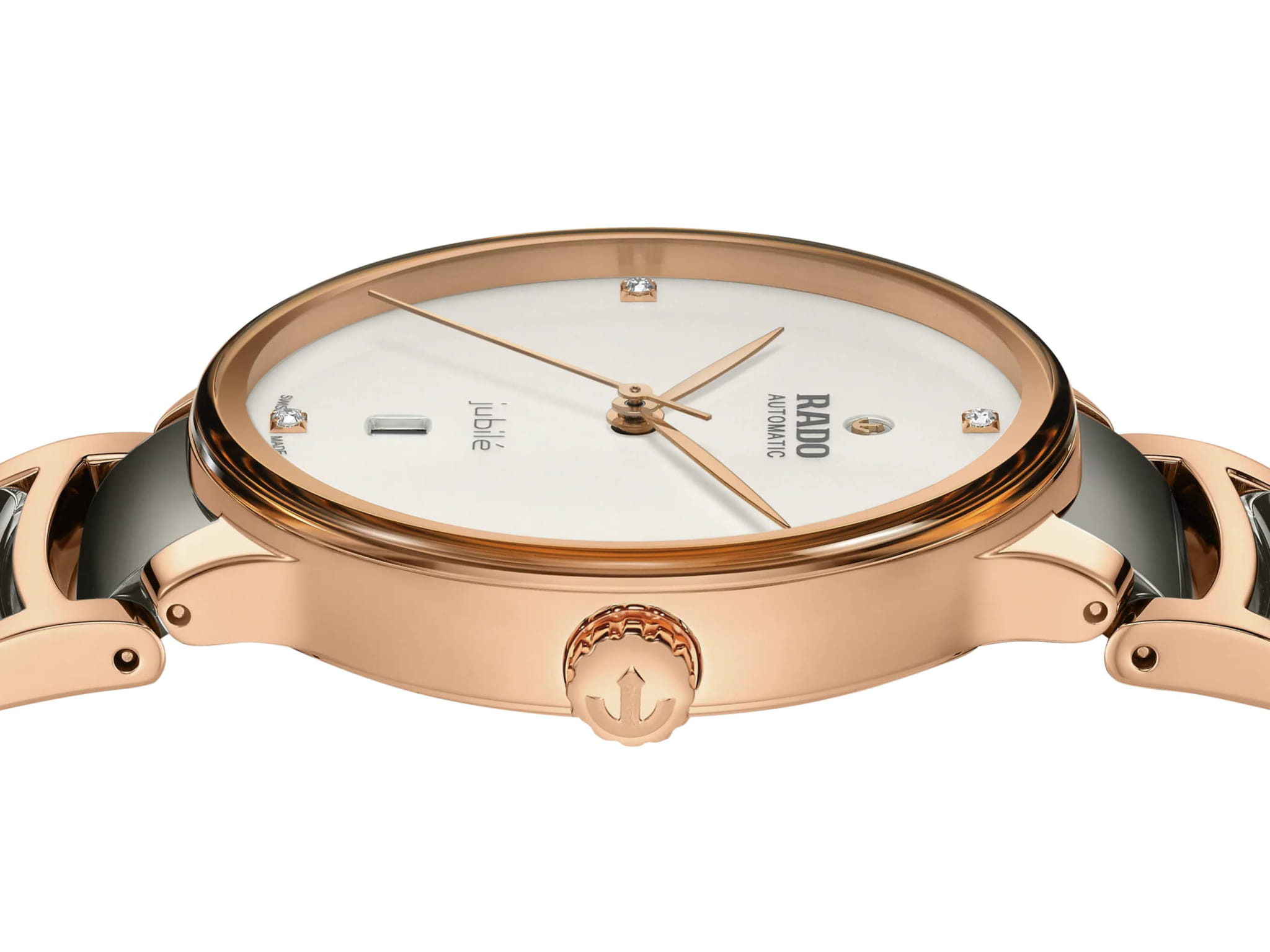 Rado Rado Centrix Automatic R30017722 механические мужские часы часы крупный план белый циферблата