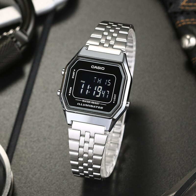 Оригинальные часы Casio Casio Vintage LA680WA-1BDF (LA680WA-1B) кварцевые калибр механизма  общий вид