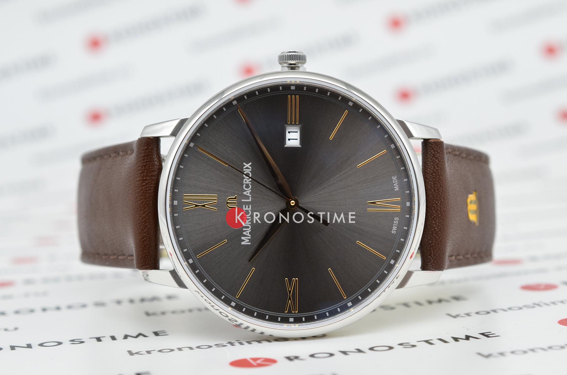 Maurice Lacroix Maurice Lacroix Eliros Date EL1118-SS001-311-1 , наручные мужские часы фото под углом