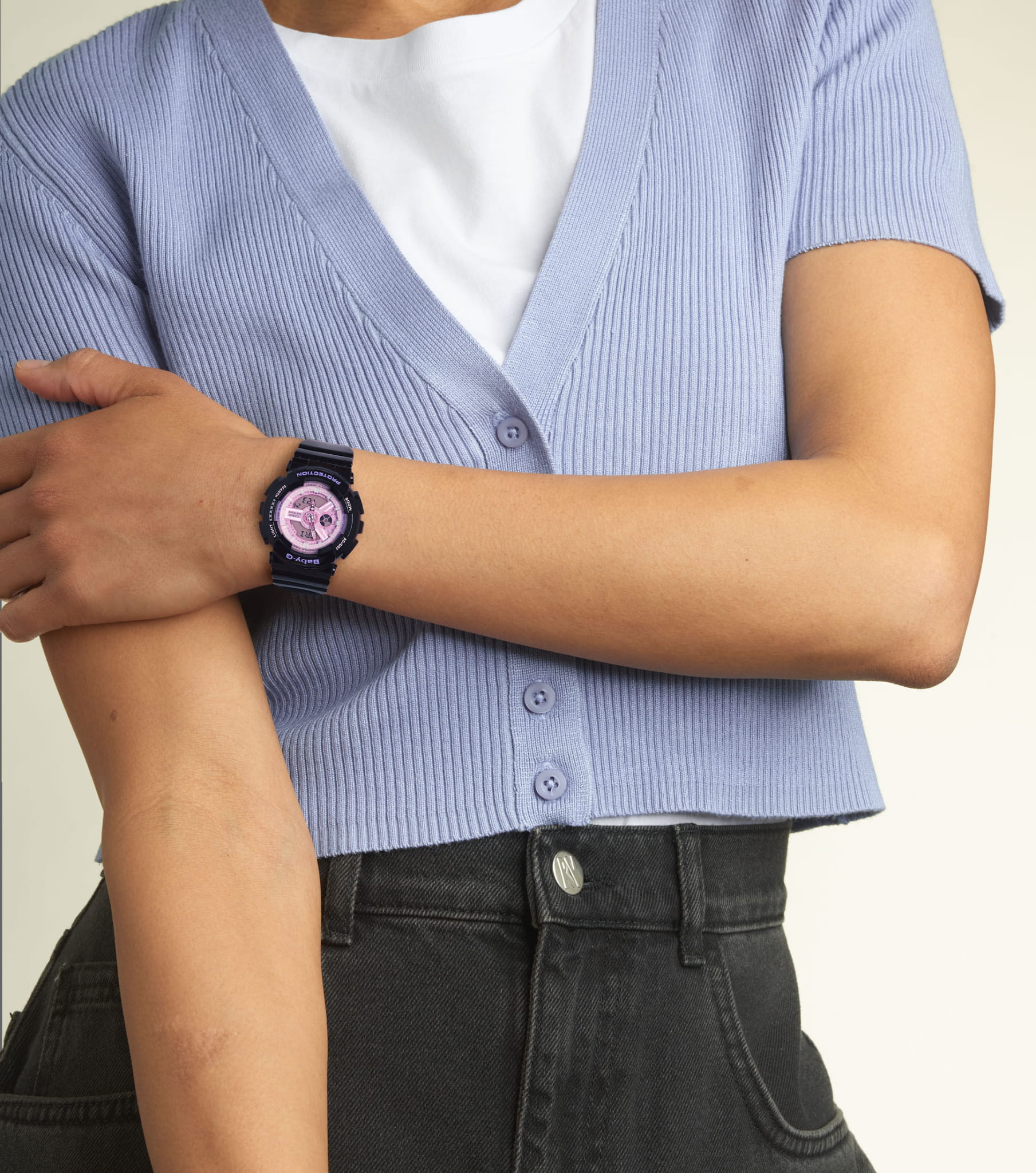 Casio Casio Baby-G BA-110PL-1A , наручные женские часы фото под углом