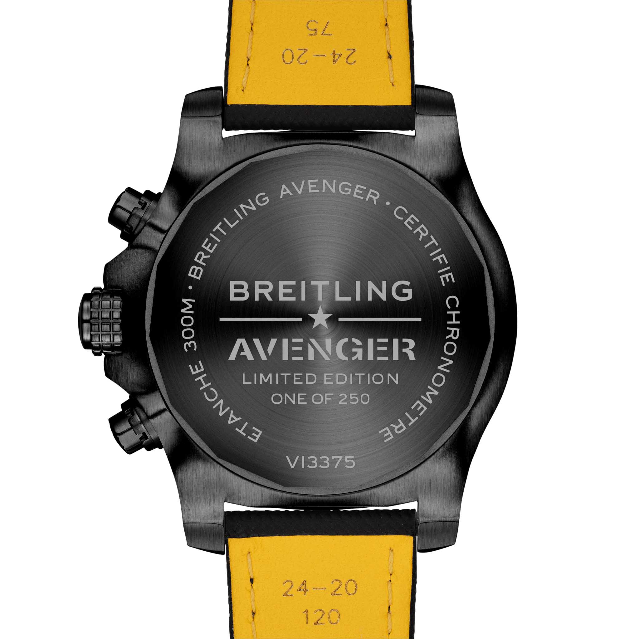 Оригинальные часы Breitling Breitling Super Avenger Chronograph 48 Night Mission V133751A1L1X1 механические калибр механизма breitling 13 общий вид