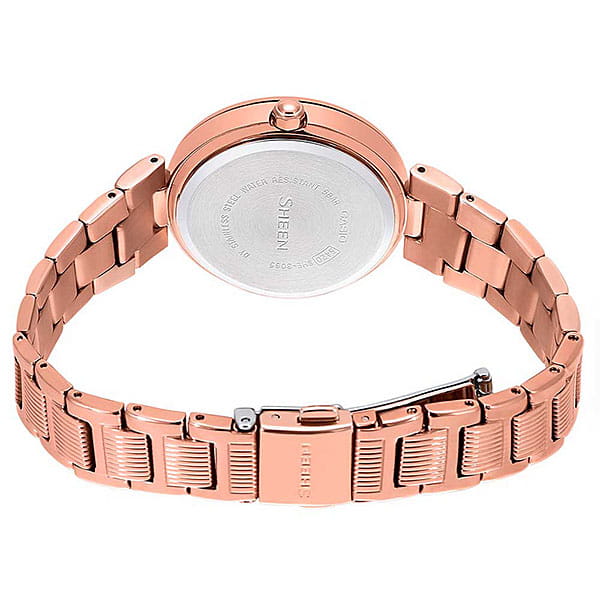 Casio Casio Sheen SHE-3065PG-7A, sheen япония женские часы на браслете сталь с ip покрытием боковой вид