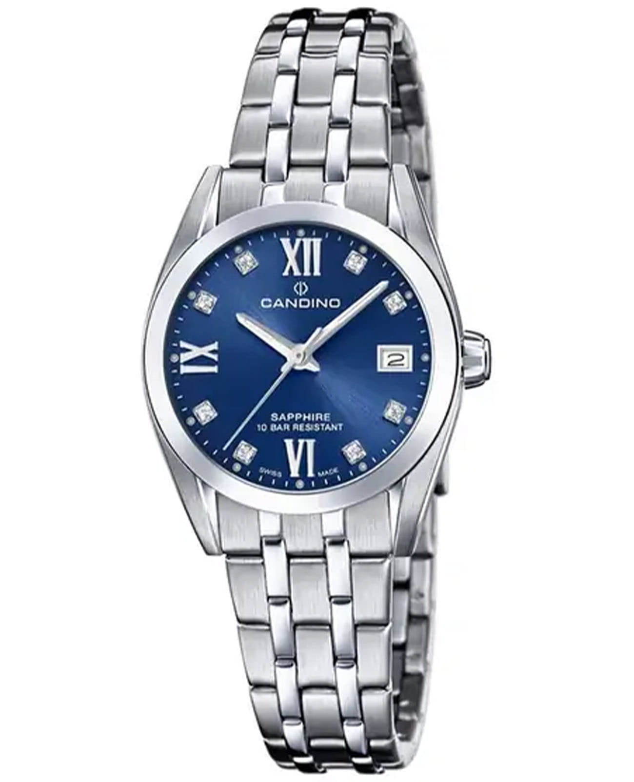 Candino Candino Couple Quartz C4703/B  C4703/B кварцевые женские часы синий циферблат, браслет нержавеющая сталь — вид спереди