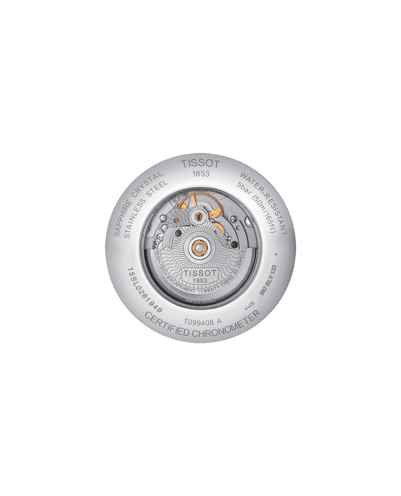 Tissot Tissot Chemin des Tourelles COSC T099.408.22.038.00 Chemin des Tourelles, наручные мужские часы фото под углом