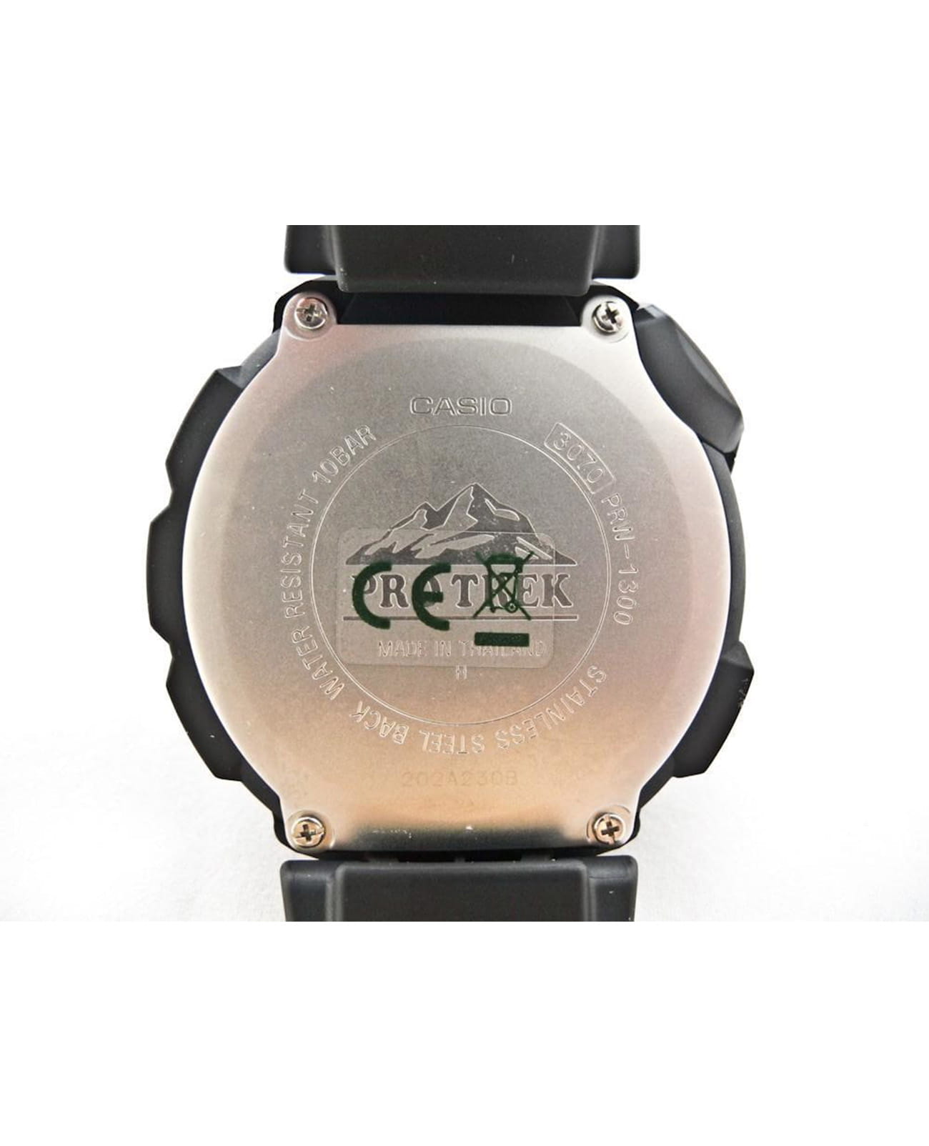 Casio Casio Pro Trek PRW-1300-1V кварцевые мужские часы часы крупный план черный циферблата