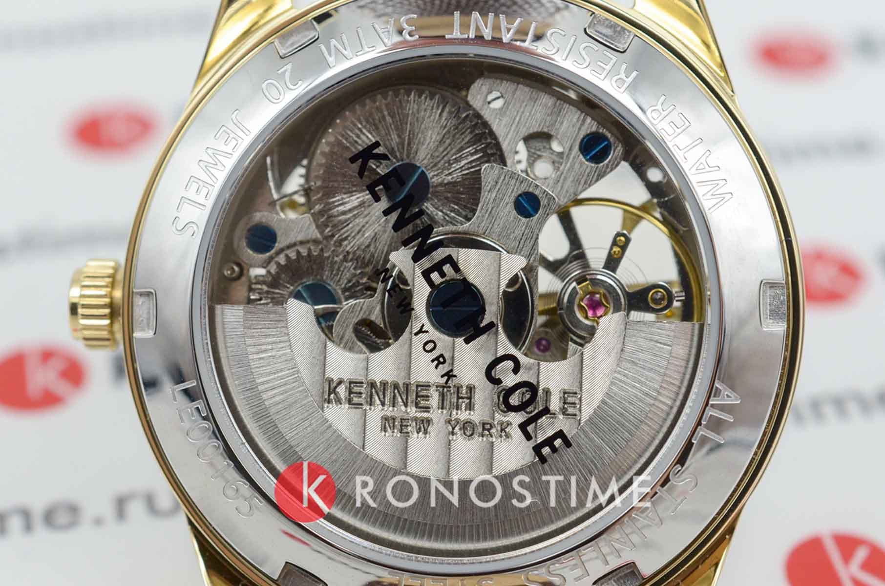 Kenneth Cole Kenneth Cole New York KCWLE0016503 механические женские часы часы крупный план серебристый циферблата