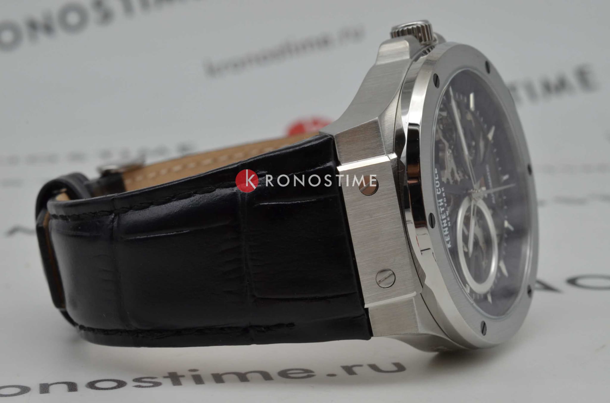 Kenneth Cole Kenneth Cole Automatic KCWGE0033505 мужские часы черный циферблат на запястье