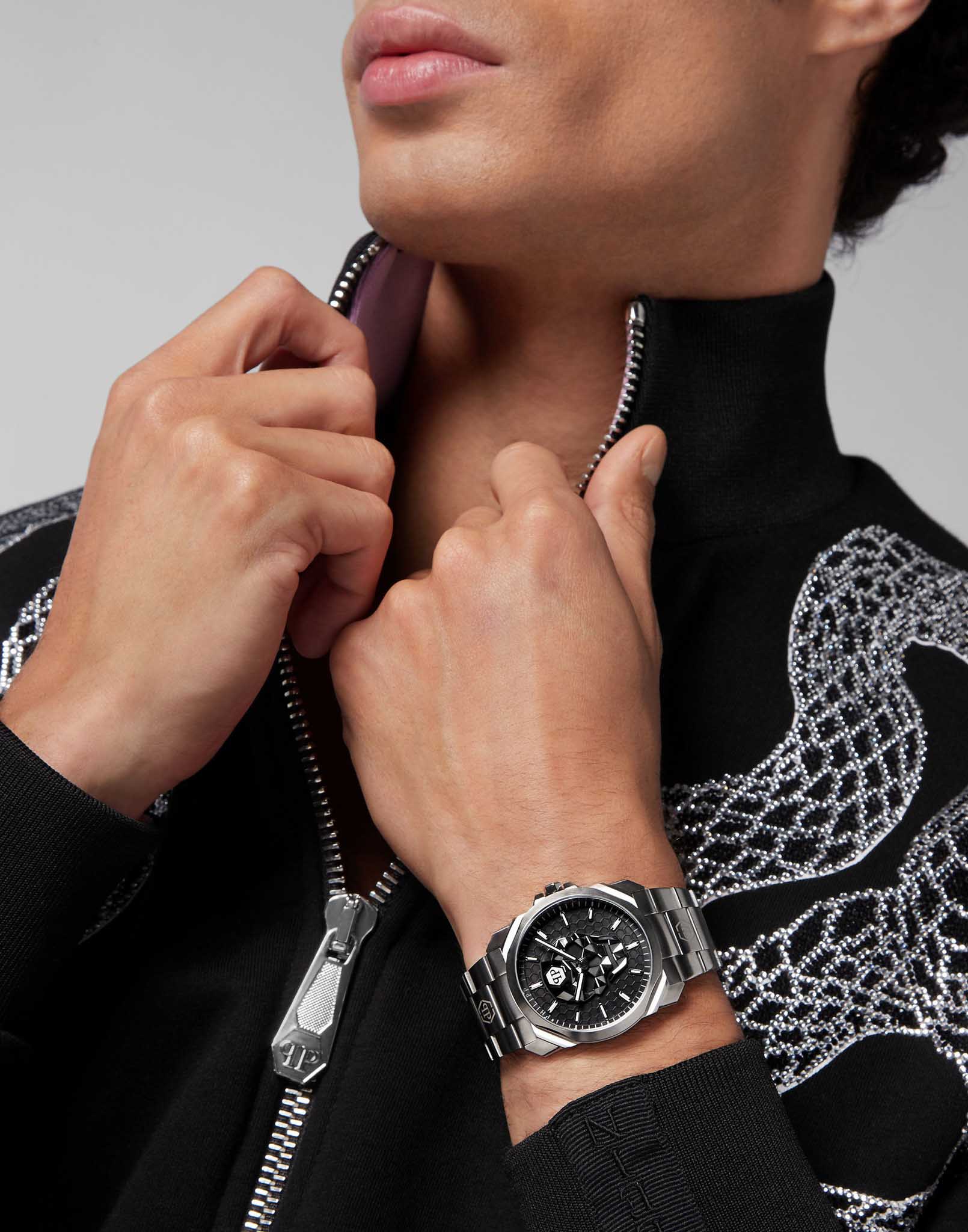 Philipp Plein PWLAA0622 мужские часы застежка крупным планом