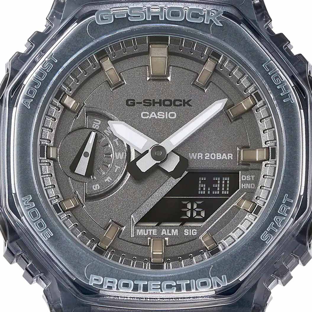 Casio Casio G-Shock GMA-S2100SK-1A, g-shock япония женские часы на браслете пластик боковой вид
