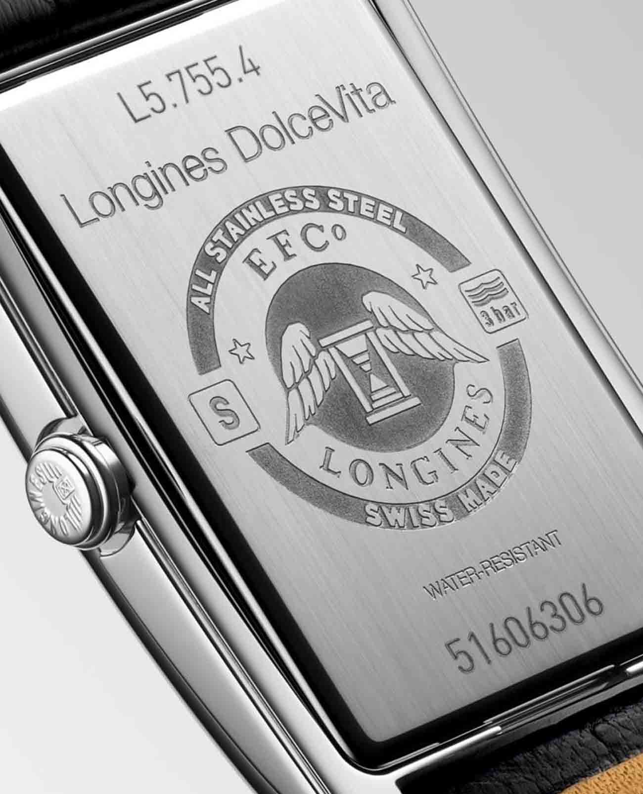 Longines Longines DolceVita L5.755.4.71.0  - задняя крышка металл сталь корпуса, швейцария часы