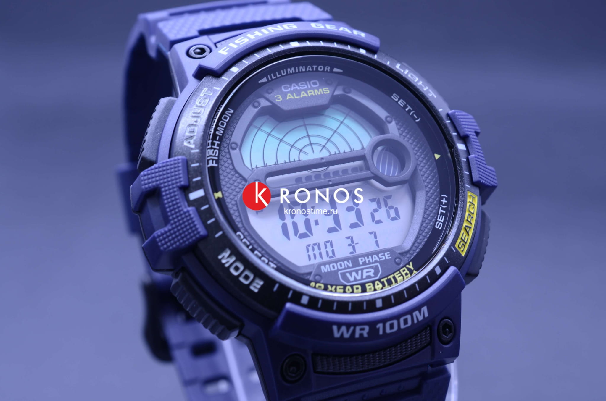 Casio Casio Collection WS-1200H-2A, mtp япония мужские часы на браслете пластик боковой вид