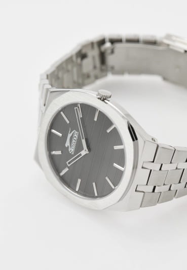 Slazenger Slazenger SL.09.2310.1.03 кварцевые мужские часы часы крупный план черный циферблата