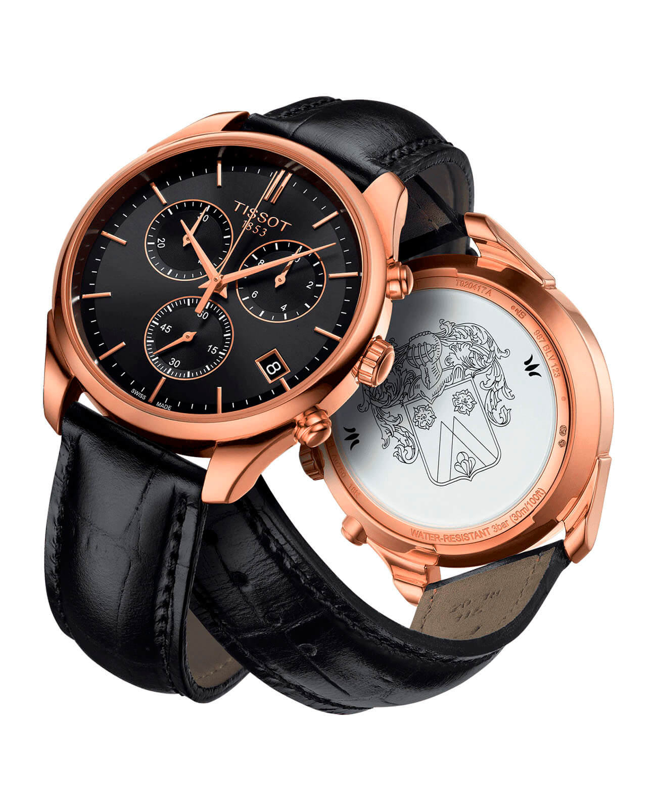 Tissot Tissot Vintage Chronograph 18K Gold T920.417.76.441.00, t gold швейцария мужские часы на браслете кожаный боковой вид