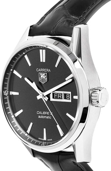 TAG Heuer TAG Heuer Carrera WAR201A.FC6266, carrera швейцария мужские часы на браслете кожаный боковой вид