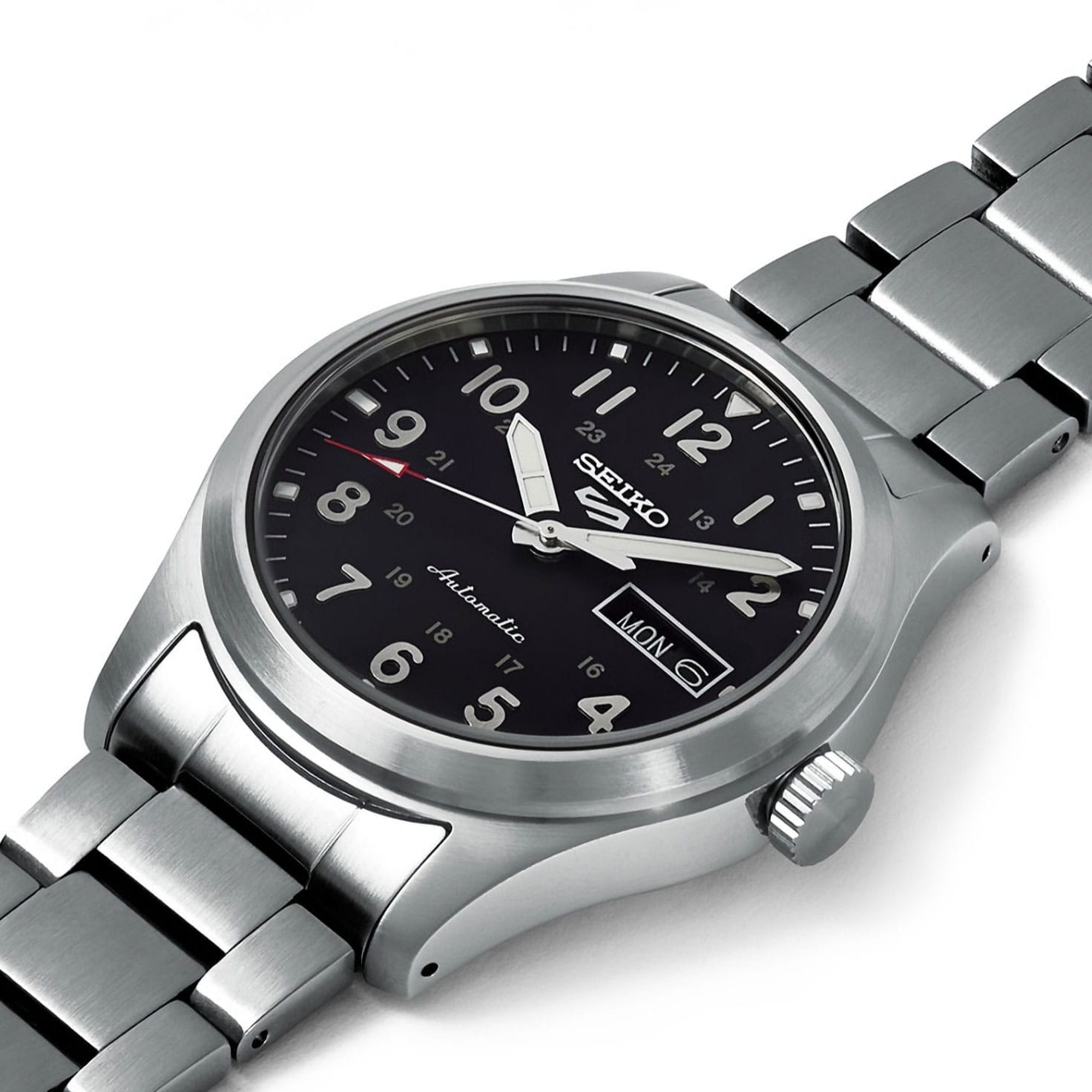 Seiko Seiko 5 Sports Field series SRPG27K1, 5 sports япония мужские часы на браслете нержавеющая сталь боковой вид