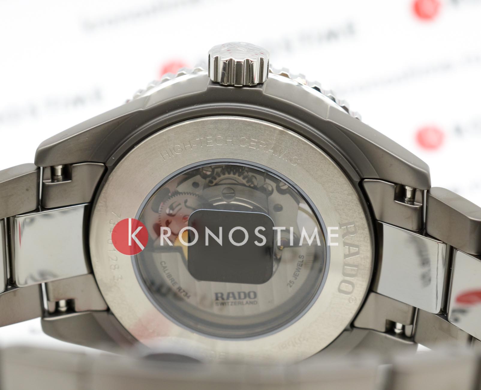 Оригинальные часы Rado Rado Captain Cook High-Tech Ceramic R32128202 механические калибр механизма  общий вид