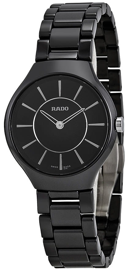Оригинальные часы Rado Rado True Thinline R27742162 кварцевые калибр механизма eta 282.001 общий вид