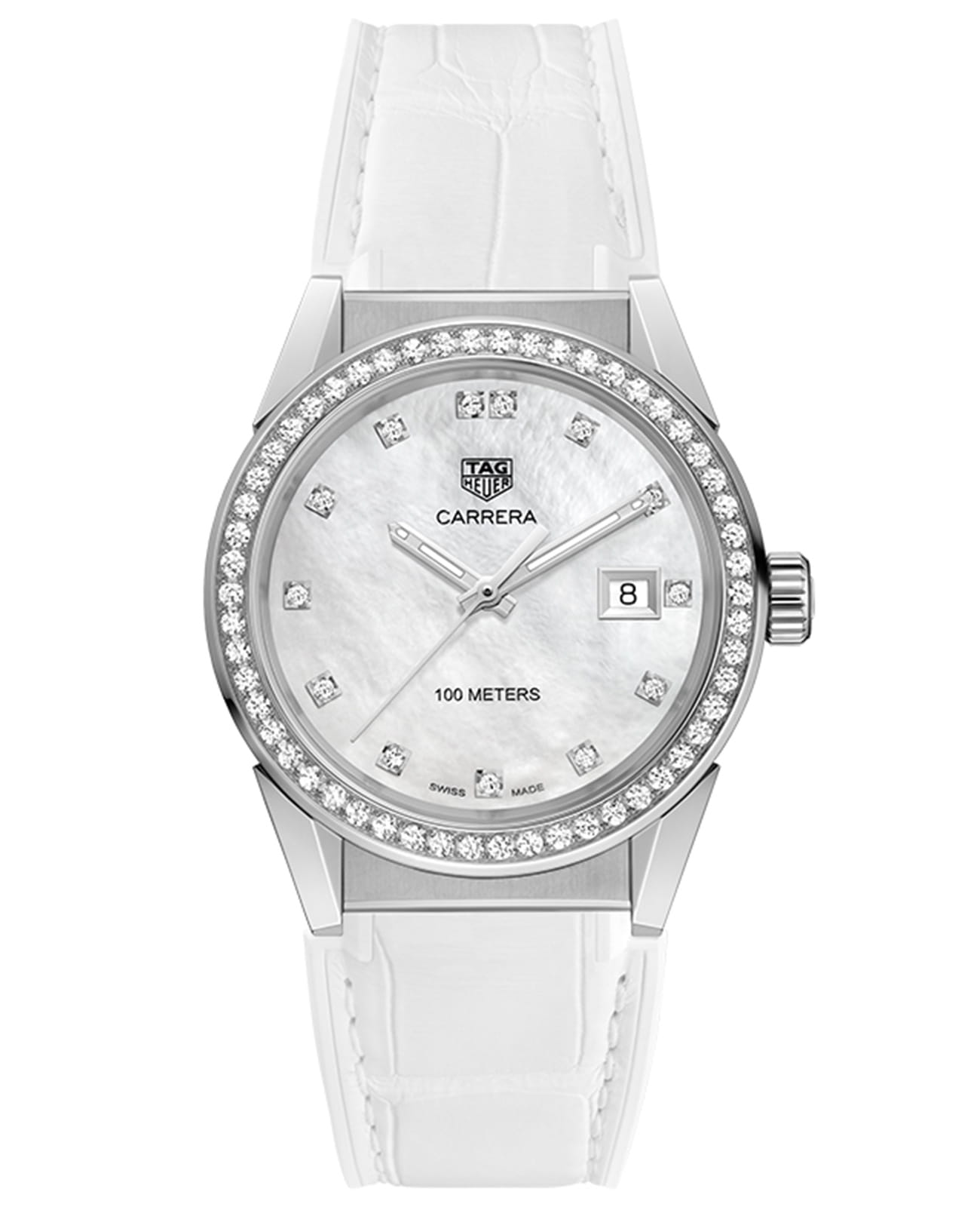 TAG Heuer TAG Heuer Link WBG1315.FC6412  WBG1315.FC6412 кварцевые женские часы перламутровый циферблат, браслет нержавеющая сталь — вид спереди