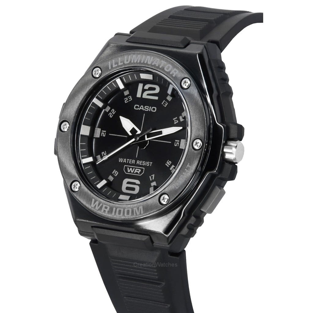 Casio Casio Collection MWA-100HB-1AVEF кварцевые мужские часы часы крупный план черный циферблата