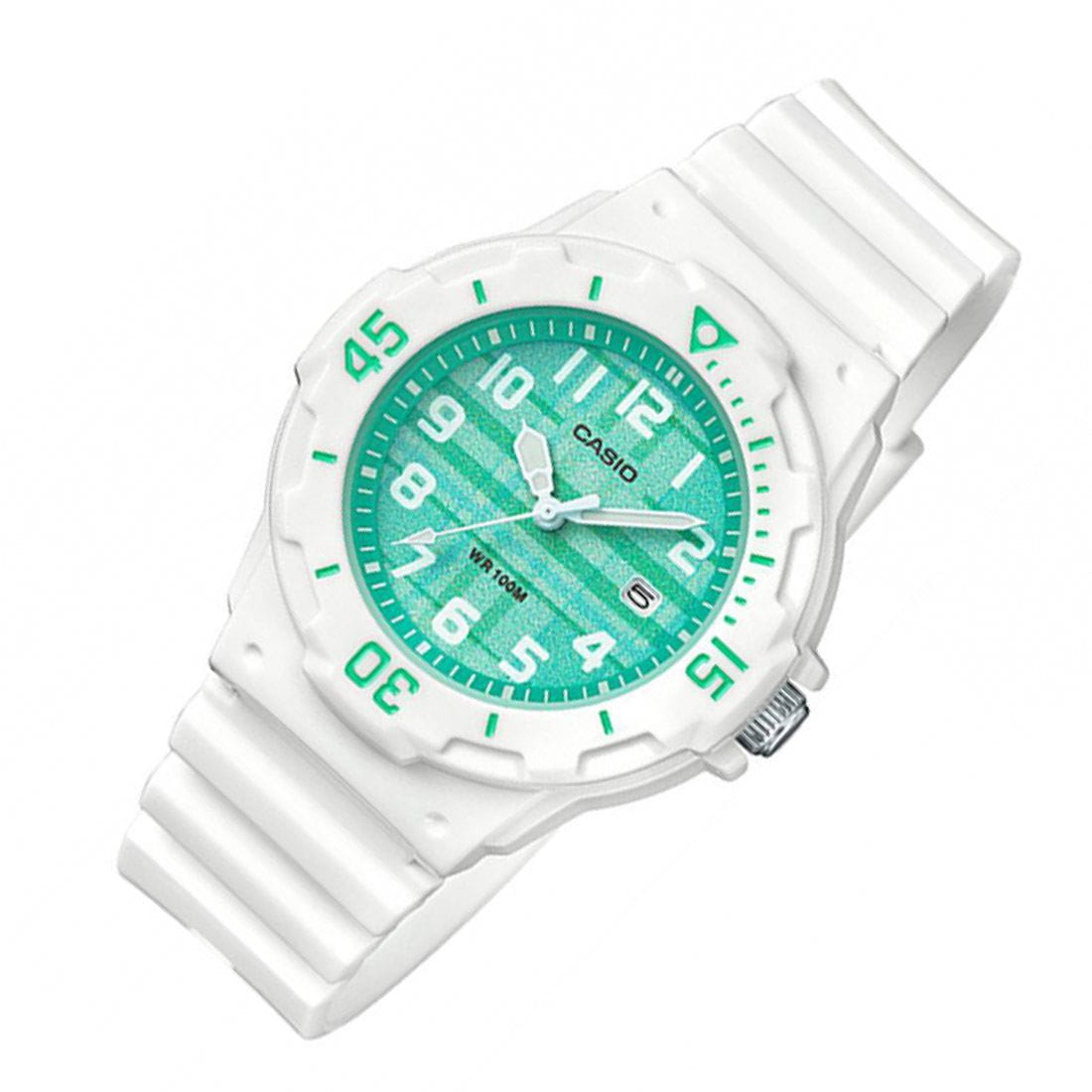 Casio Casio Collection LRW-200H-3CVDF (LRW-200H-3C) кварцевые женские часы часы крупный план голубой циферблата