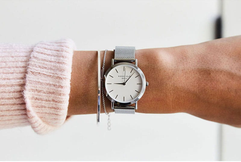 Rosefield TWS-T52 женские часы застежка крупным планом