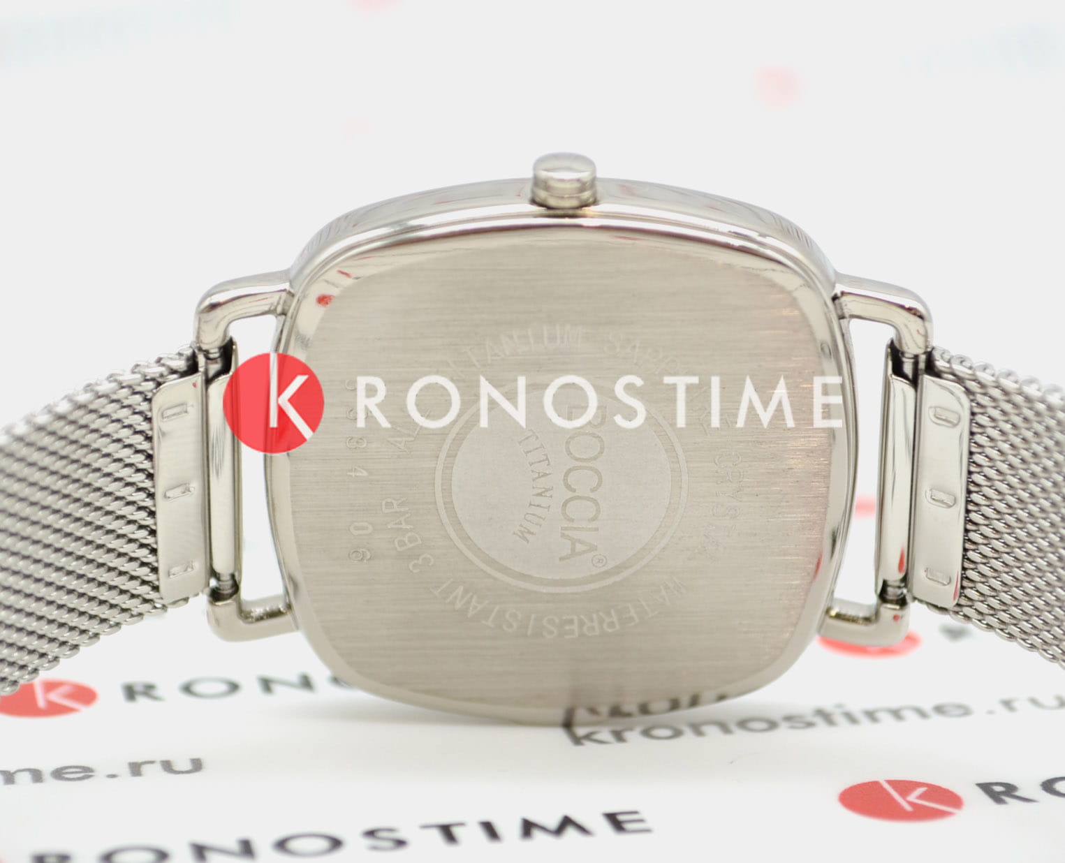 Boccia Titanium Boccia Titanium Square 3334-06 женские часы серебристый циферблат на запястье