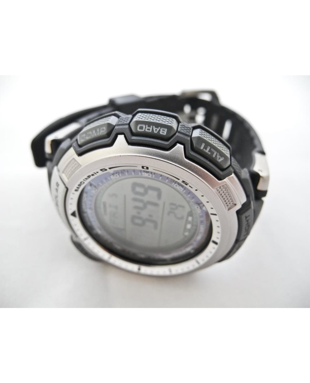 Casio Casio Pro Trek PRW-1300-1V, pro trek япония мужские часы на браслете пластик боковой вид