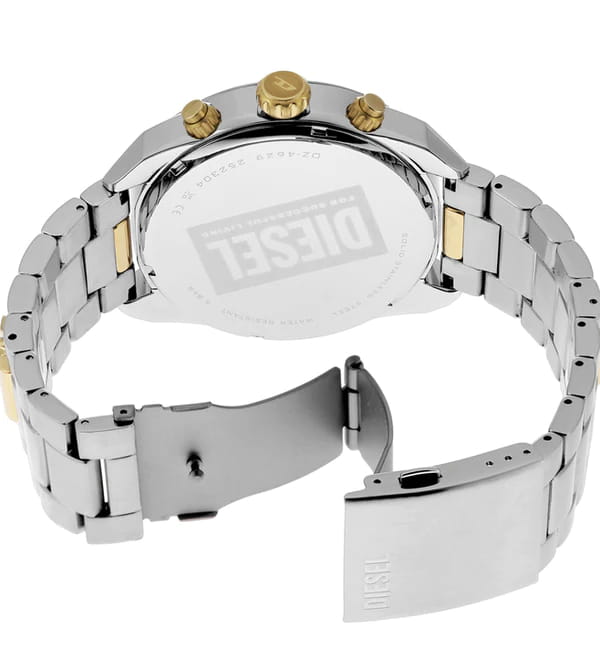 Diesel Diesel Spiked DZ4629  - задняя крышка сталь металл корпуса, италия часы