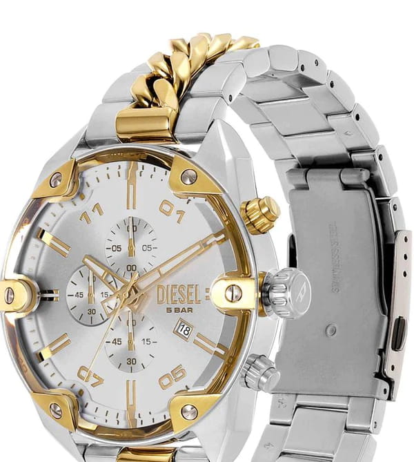 Diesel Diesel Spiked DZ4629 кварцевые мужские часы часы крупный план  циферблата