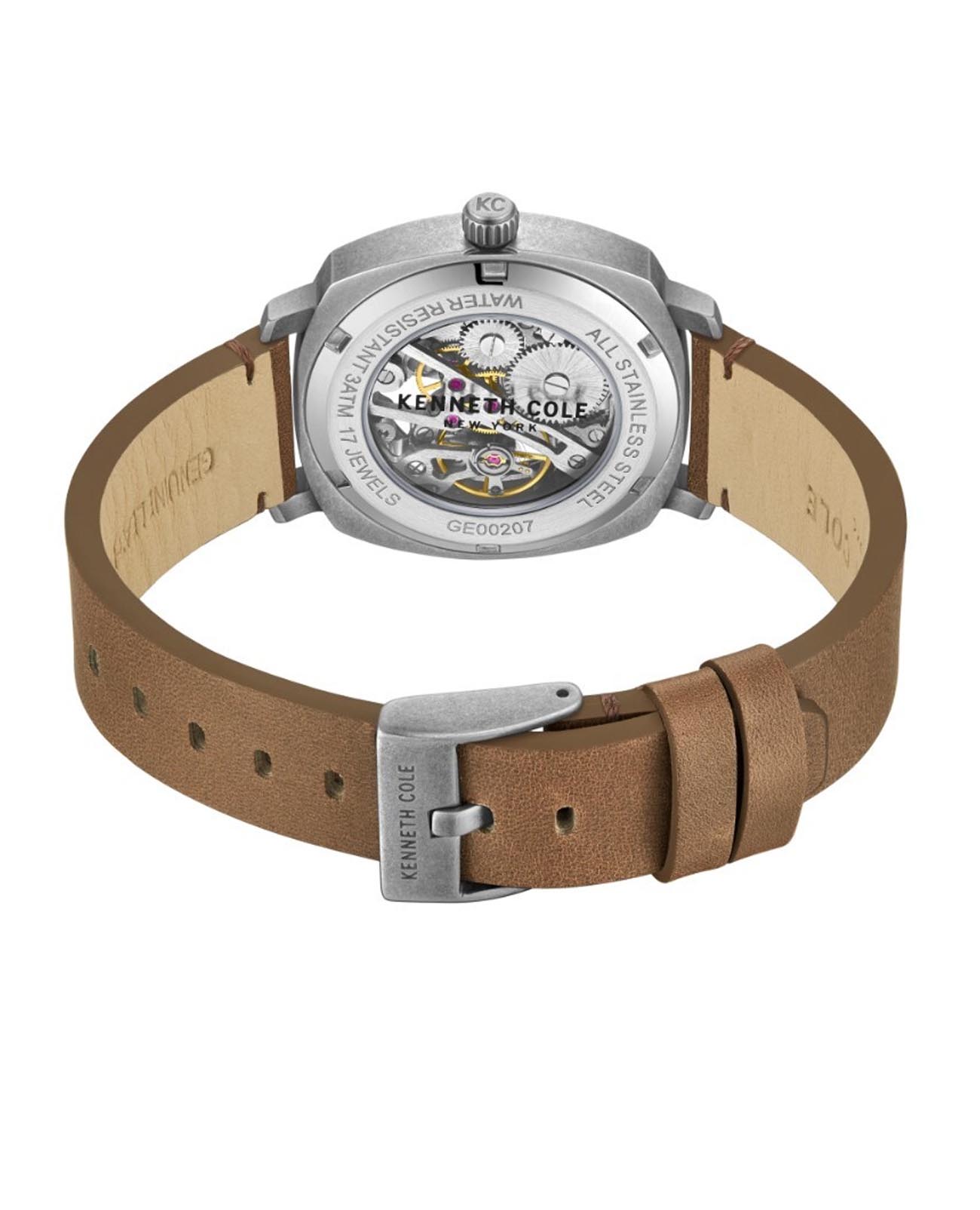 Kenneth Cole Kenneth Cole Mechanical KCWGE0020701,  сша мужские часы на браслете кожаный боковой вид