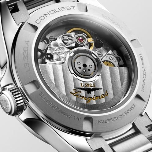 Longines Longines Conquest L3.320.4.07.6, heritage швейцария женские часы на браслете нержавеющая сталь боковой вид
